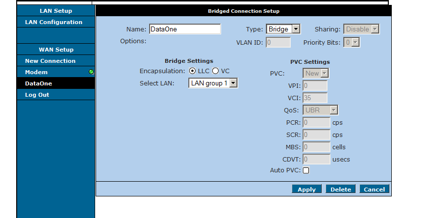 Configuring ADSL modems for BSNL broadband services in India