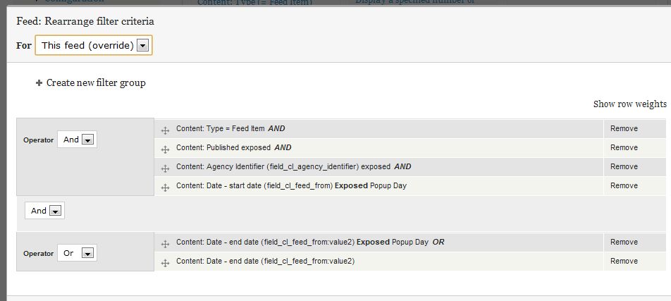 Drupal – Customizing View filters programatically