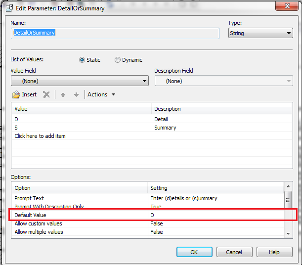 Crystal Reports – Accessing default value for a parameter using .NET SDK